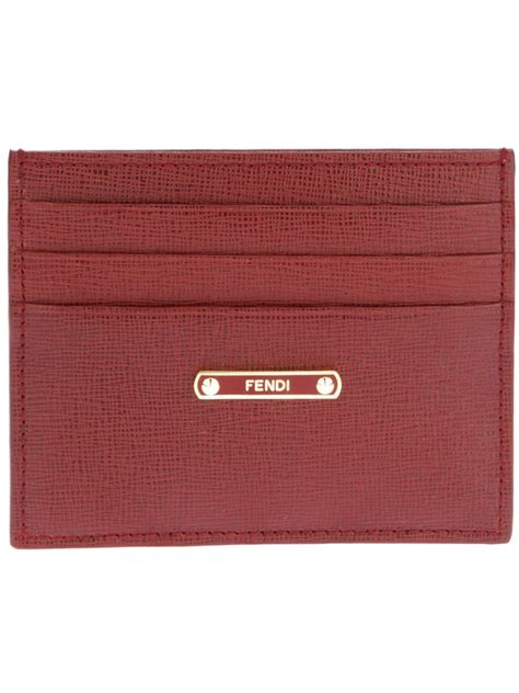 fendi crayons leather card case|fendi card holder for women.